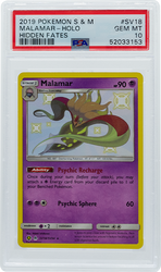 2019 POKEMON SUN & MOON HIDDEN FATES MALAMAR HOLO #SV18 PSA 10 (Online Order Only)