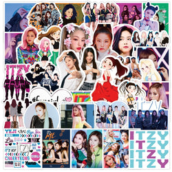 ITZY Kpop Stickers 10/30/50pcs Waterproof Decals for Laptop, Guitar, Phone, Luggage, Bike, Car (Online Order Only)