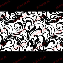 Universal  Floral Pattern Car Sticker for Triangular Window Decoration All Vehicles Accessories PVC Waterproof Vinyl Decals (ONLINE ORDER ONLY)