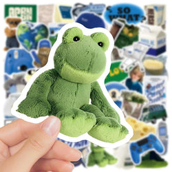 10/30/50PCS Fresh Cow Cheese PVC Graffiti Sticker Sticky Aesthetic Color Decorative Scrapbook DIY Child Phone Stationery Supply (ONLINE ORDER ONLY)