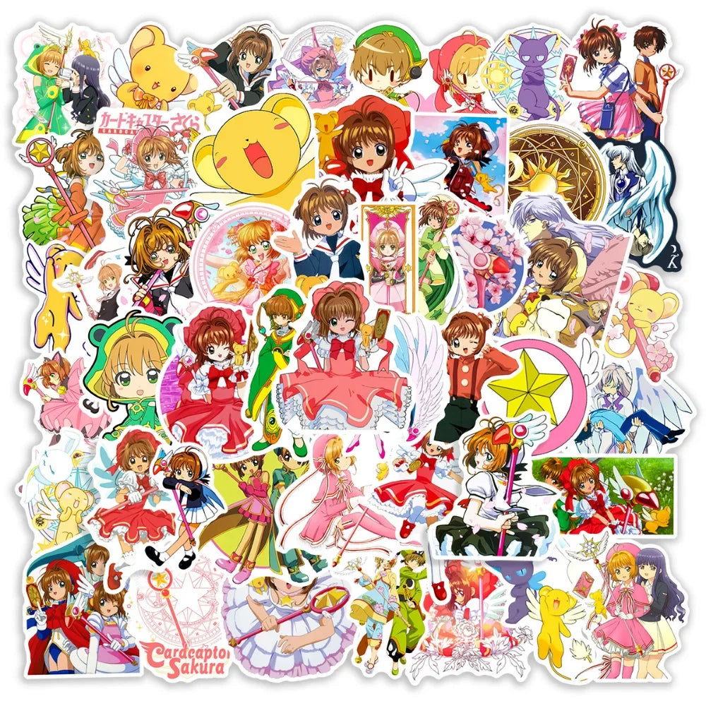 10/50Pcs Anime Cartoon Girl Paper Sticker Stationery DIY Scrapbook Decor Graffiti Stickers for Laptop Skardboard Car Bike (Online Order Only)