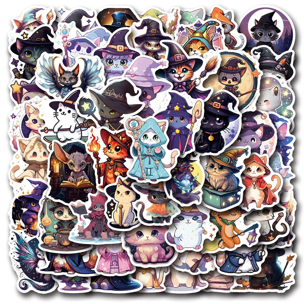 Cute Cat Stickers Pack - Water Bottle, Laptop, Notebook Decor (Online Order Only)