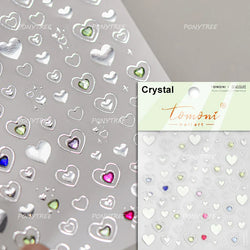 Black Punk Star Heart Laser Stroke Dark Wind Sexy Water Droplet Delicate Adhesive Nail Art Decorations Stickers Manicure Decals (ONLINE ORDER ONLY)