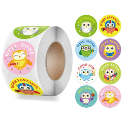 100-500PCS Reward Motivational Stickers Cartoon Animal Kids Toy Circus Elephant Lion Monkey Dolphin Stickers For Children Gifts (ONLINE ORDER ONLY)