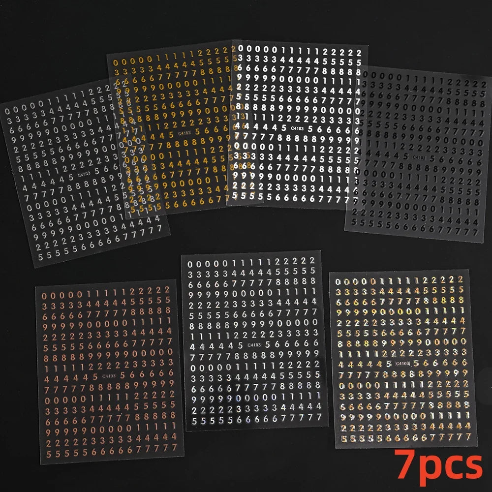 8pcs Gothic Alphabet Design Nail Art Stickers Retro English Letter Nail Art Stickers 3D Self-Adhesive Designs Nail Art Supplies* (Online Order Only)