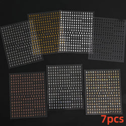 8pcs Gothic Alphabet Design Nail Art Stickers Retro English Letter Nail Art Stickers 3D Self-Adhesive Designs Nail Art Supplies* (Online Order Only)