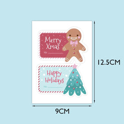 10-40Pcs Merry Christmas Stickers and Labels (ONLINE ORDER ONLY)