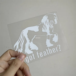 Car Stickers for Animal Got Feather Gypsy Horse Decal Motor Body Helmet Applique Auto Window Body Decals Vinyl (ONLINE ORDER ONLY)