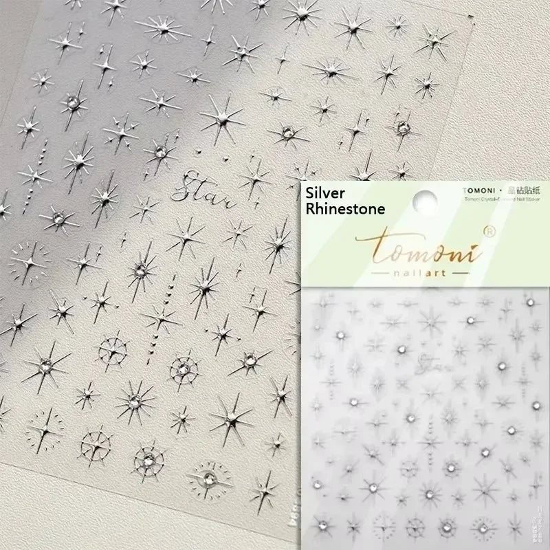 Dreamy Moon Star Cloud Butterfly Starrylight Rhinestone 5D Soft Embossed Relief Nail Art Sticker 3D Decal Decoration Manicure (ONLINE ORDER ONLY)