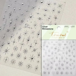 Dreamy Moon Star Cloud Butterfly Starrylight Rhinestone 5D Soft Embossed Relief Nail Art Sticker 3D Decal Decoration Manicure (ONLINE ORDER ONLY)