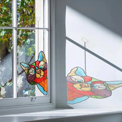 1PC Pet Cartoon Freeform Sticker Interior Window Side Decoration Shines Light And Reflects Reflection (Online Order Only)