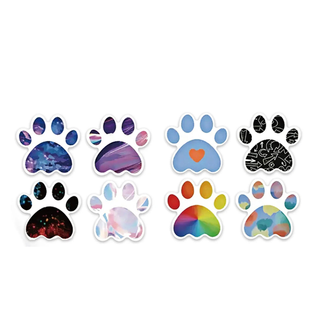 100-500pcs Cute Colorful Paw Print Stickers Birthday Gift Decoration Sealing Paw Labels Stickers Teacher Reward Kids Stickers (ONLINE ORDER ONLY)