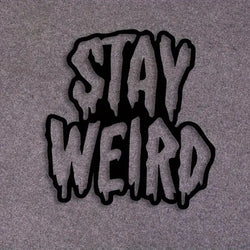“STAY WEIRD"Stickers， Elevate Your Car's Look with the cool sticker.For Car Door And Window Decoration Stickers (ONLINE ORDER ONLY)