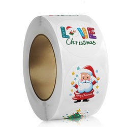 100-500pcs Cartoon Christmas Sticker Santa Claus Tree Paper Label New Year Christmas Snowman Stationery Stickers For Kids Gift (Online Order Only)