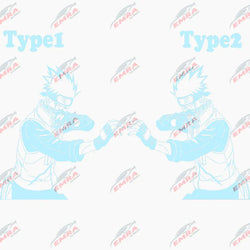 Anime Sticker For Car Sticker Decoration Window Body Hood Creative Personality Big Stickers Die Cutting PVC Vinyl Decals (ONLINE ORDER ONLY)