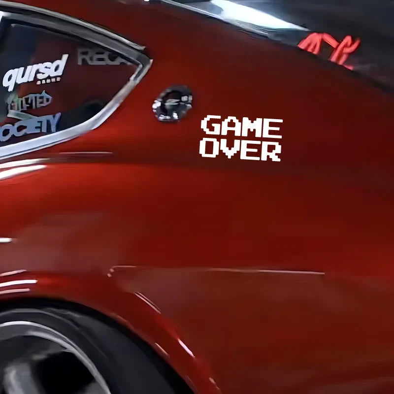 “GAME OVER”Pixel style Stickers，CUTE&FUNNY Stickers for Pixel Style lover.For cars trucks motorcycles and laptops! (ONLINE ORDER ONLY)
