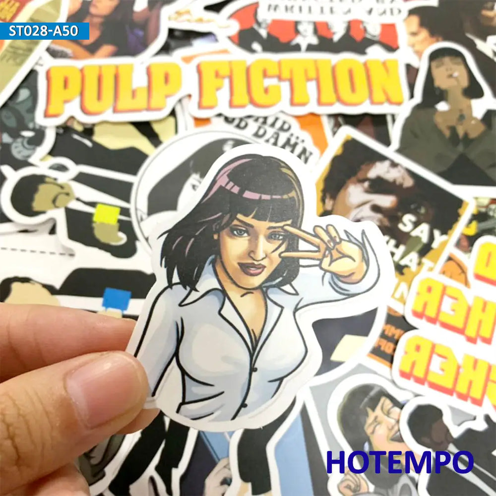 50pcs Classic Movie Pulp Fiction Sticker Pack (ONLINE ORDER ONLY)