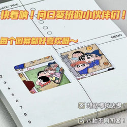 Crayon Shin-chan Stickers Roll 500 Creative Decorative Cartoon Handbook Stickers Card Sealing Roll Children's Gifts (Online Order Only)