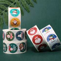 Merry Christmas Stickers 100-500Pcs Gift Baking Envelope Decor (ONLINE ORDER ONLY)