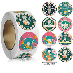 500pcs/roll Animals Stationery Labels Cute Reward Stickers For Kids Children Kindergarten School Students Games Toy (ONLINE ORDER ONLY)