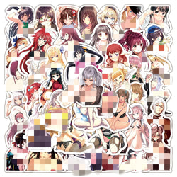 50/100Pcs Sexy Girl Hentai Waifu Bunny Girl Anime Sticker Bicycle Guitar Suitcase Notebook Motorcycle Graffiti Stickers Gift (ONLINE ORDER ONLY)