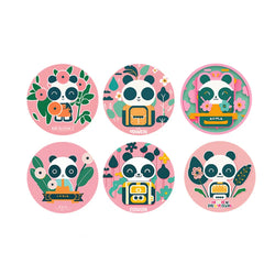 100-500pcs Panda Stickers Funny Animal Cartoon Decals Notebook Stationery Kids Sticker DIY Toys Gift Decoration Sealing Label (ONLINE ORDER ONLY)