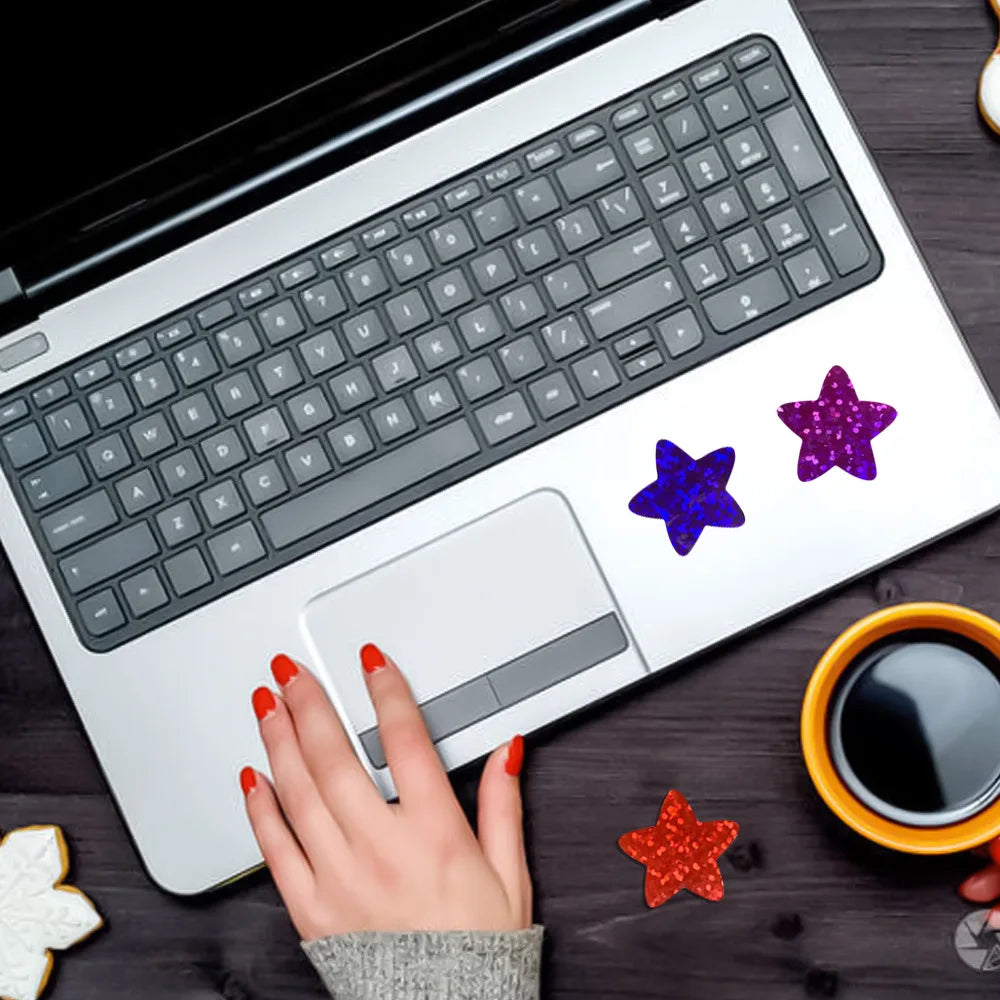 100-500pcs Colorful Star Stickers for Kids Reward School Classroom Adhesive Holographic Stickers for Teachers Parents DIY Craft (ONLINE ORDER ONLY)