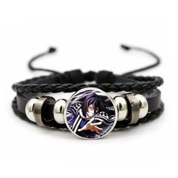 Demon Slayer Bracelet: Tanjiro & Nezuko Leather Charm (ONLINE ORDER ONLY)