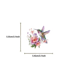 50PCS Cartoon Hummingbird PET Sticky Sticker Aesthetic Korean Stationery DIY Decoration Scrapbooking School Supplies for Kids (ONLINE ORDER ONLY)