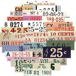 50Pcs Vintage Digital Stickers For Laptop Phone Case Skateboard Suitcase Waterproof Decals Number Sticker For Kids Gifts Toys (Online Order Only)