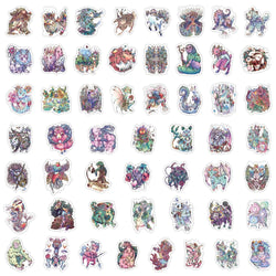 10/30/50PCS Funny Monster Stickers Cool Graffiti Decals For Notebook Phone Skateboard Laptop Fridge Car Sticker Waterproof Toys (ONLINE ORDER ONLY)