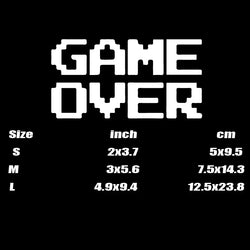 “GAME OVER”Pixel style Stickers，CUTE&FUNNY Stickers for Pixel Style lover.For cars trucks motorcycles and laptops! (ONLINE ORDER ONLY)