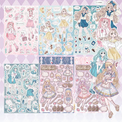 Sweet Cool Campus Girl Series Sticker Scrapbooking DIY Album Decoration Sticker Aesthetic Personalized Kawaii Stationery (ONLINE ORDER ONLY)
