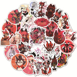 10/30/50PCS Helluva Boss Cartoon Stickers PVC Waterproof Suitcase Phone Laptop Helmet Notebook Car Bike Toys For Kids Decal Gift (ONLINE ORDER ONLY)
