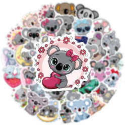 10/50Pcs Kawaii Koala Bear PVC Waterproof Stickers Scrapbooking Diy Luggage Cup Sticker Stationery Supplies 2022 (ONLINE ORDER ONLY)