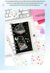 1Pc New Cute Star Resin Stickers Idol Card Deco Scrapbook DIY Material Girls Nails Decoration Stationery Stickers (ONLINE ORDER ONLY)