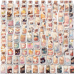 Cute Anime Creature Stickers - 10/50/100PCS Decorative Decals for Scrapbook, Notebook, Phone, Diary (ONLINE ORDER ONLY)