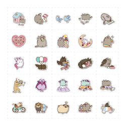 50/100PCS Cute Kawaii Cat Stickers Aesthetic Laptop Phone Water Bottle Waterproof Graffiti Decal Sticker Packs Kid Toy (ONLINE ORDER ONLY)