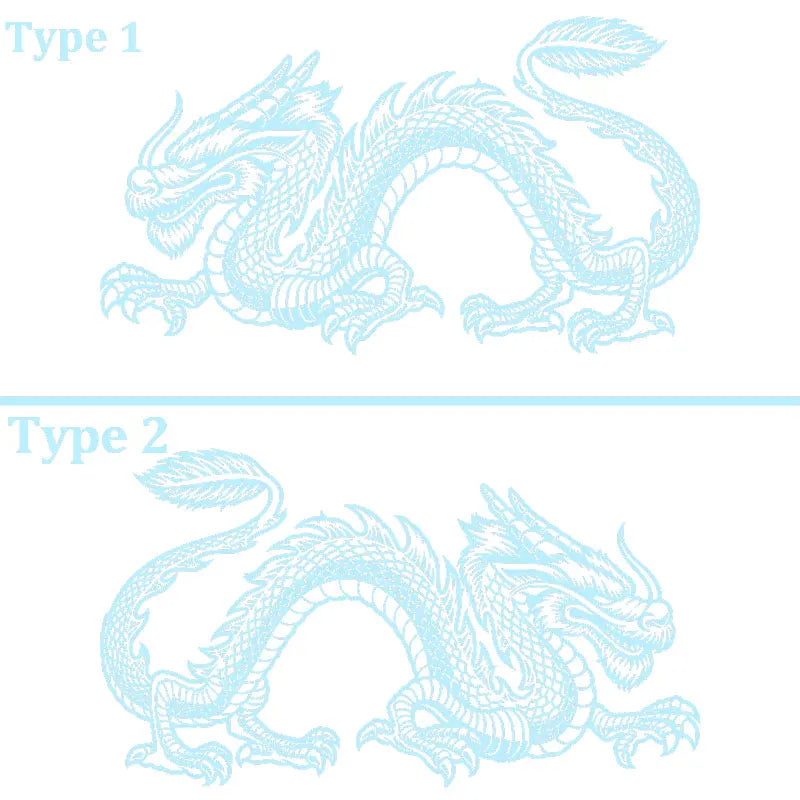 Anime Detachment Car Sticker The Black Dragon Body Big Picture Decoration Movement Style Die Cutting Waterproof PVC Vinyl Decals (ONLINE ORDER ONLY)