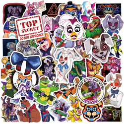 50/100PCS Game Stickers Freddy Bear Fazbear for Car Laptop Luggage Phone Decal Waterproof Sticker Toys Gifts (ONLINE ORDER ONLY)
