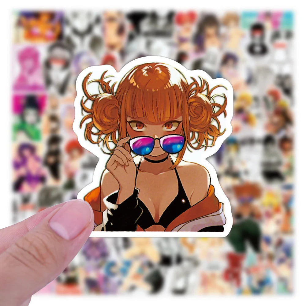 50/100Pcs Sexy Girl Hentai Waifu Bunny Girl Anime Sticker Bicycle Guitar Suitcase Notebook Motorcycle Graffiti Stickers Gift (ONLINE ORDER ONLY)