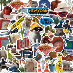 63pcs Kawaii Cartoon Stickers Cute Decals for Laptop, Phone, Bike, Car, Wall (ONLINE ORDER ONLY)