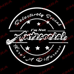 Antisocial Roundness for Car Sticker Individuation Decoration Windshield Rear External Accessories Waterproof Pvc Vinyl Decals (ONLINE ORDER ONLY)