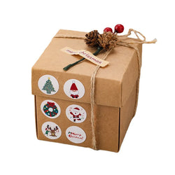 100-500pcs Merry Christmas Holiday Decoration Sticker 2.5cm Party Gift Baking Seal Sticker Invitation Letter Envelope Sticker (ONLINE ORDER ONLY)