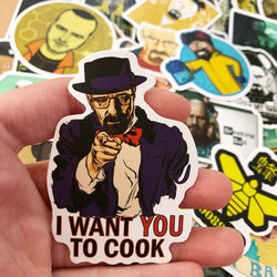 10/30/50pcs Breaking Bad TV Show Sticker Packs (Online Order Only)
