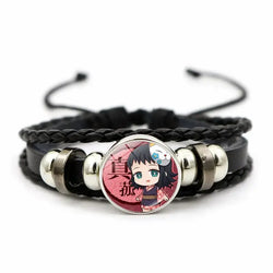 Demon Slayer Bracelet: Tanjiro & Nezuko Leather Charm (ONLINE ORDER ONLY)