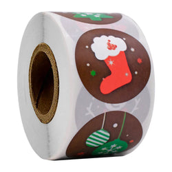 100-500pcs Christmas Sticker Cartoon Christmas Tree Santa Claus Paper Label Merry Christmas Cute Stickers Stationery Stickers (ONLINE ORDER ONLY)