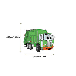50PCS Green Garbage Truck Stickers For Suitcase Skateboard Laptop Luggage Phone Car Styling DIY Decal Sticker (ONLINE ORDER ONLY)