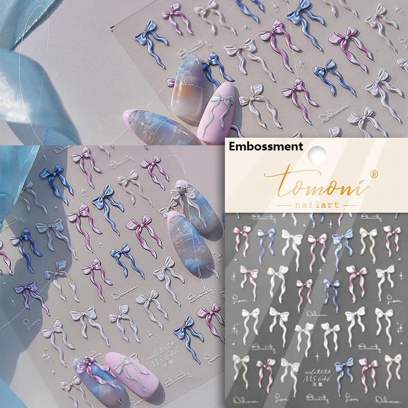 Round Jeans Square Sexy Blue Series Cowboy Lucky Beautiful Letter Self Adhesive Nail Art Sticker Pearl Rhinestone Manicure Decal (ONLINE ORDER ONLY)