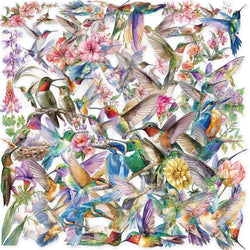 50PCS Cartoon Hummingbird PET Sticky Sticker Aesthetic Korean Stationery DIY Decoration Scrapbooking School Supplies for Kids (ONLINE ORDER ONLY)